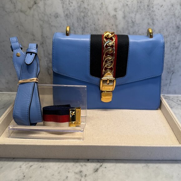 Gucci Sylvie Line Medium Shoulder Bag - Picture 1 of 8
